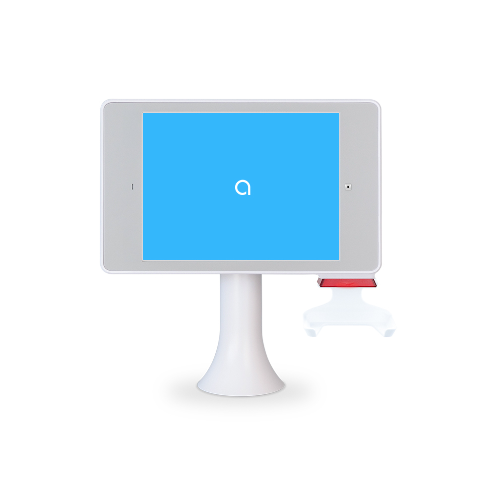 Interactive Kiosk  for 10.2" iPad with ID Tray and Table Mount